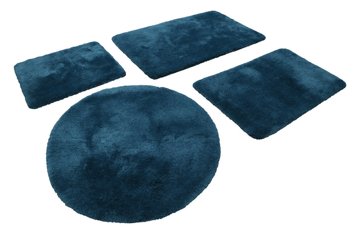 Porto Azzurro Badteppich petrol türkis Hochflor rechteckig