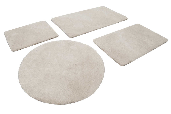 Porto Azzurro Badteppich creme beige Hochflor rechteckig