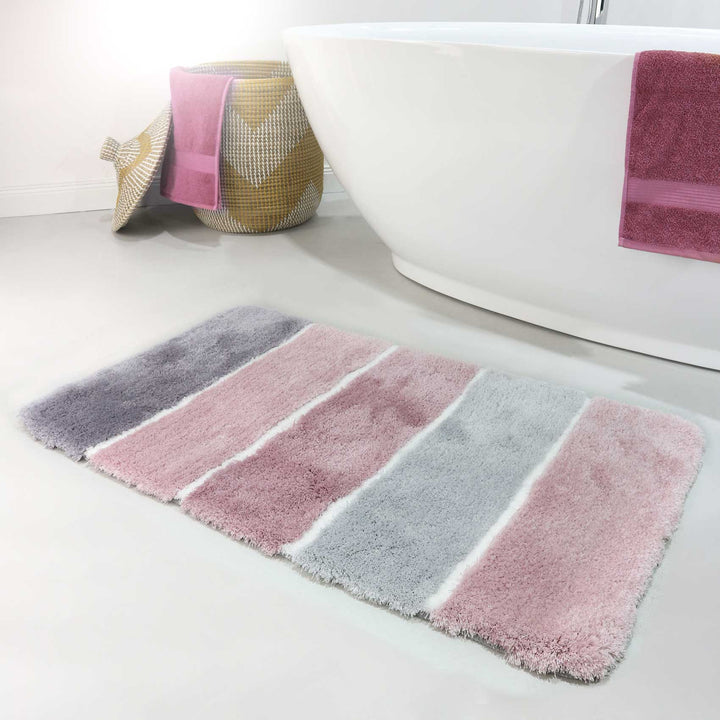Rio Marina Badteppich zartrosa Hochflor rechteckig