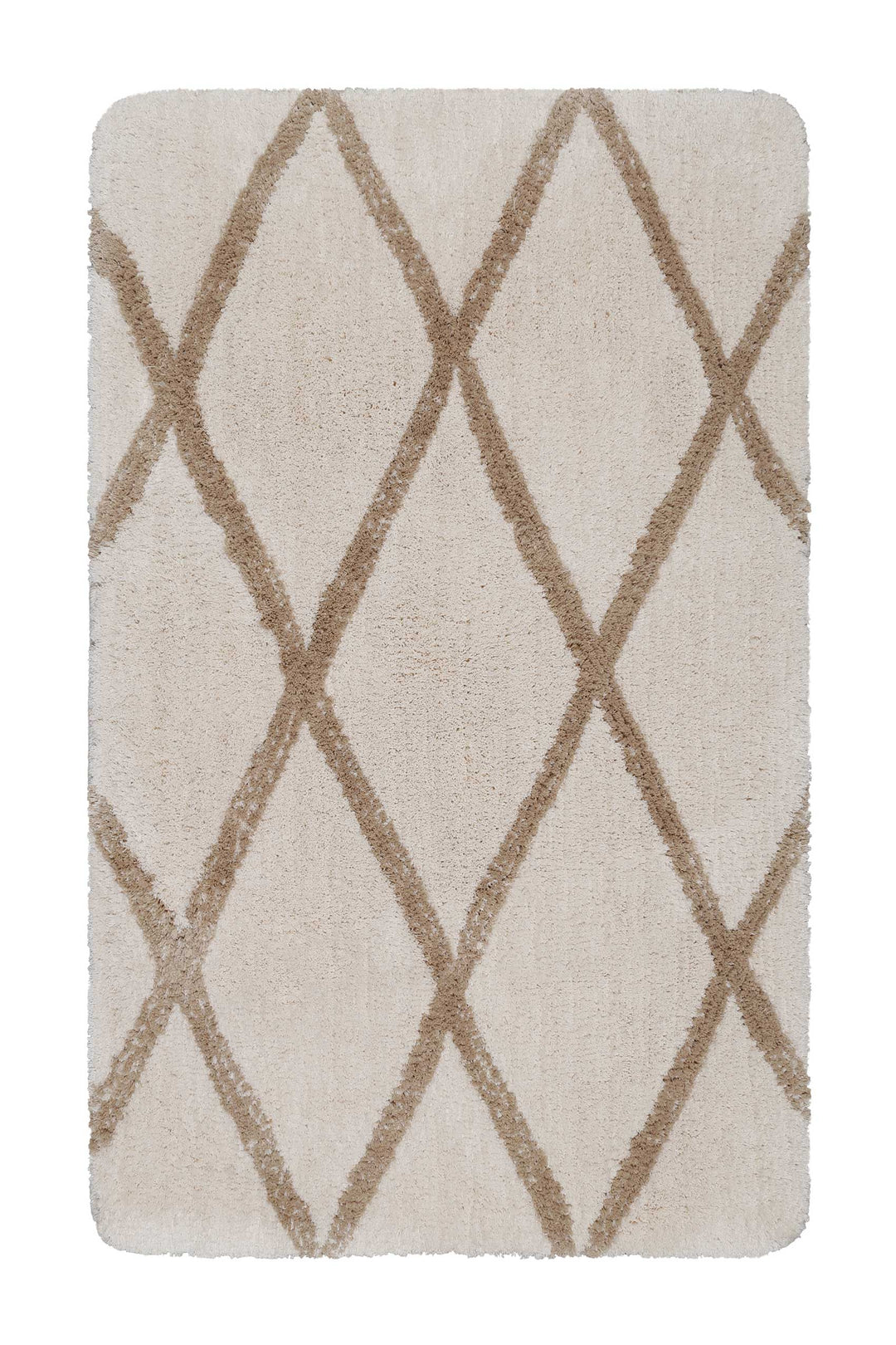 San Bosa Badteppich beige Kurzflor rechteckig