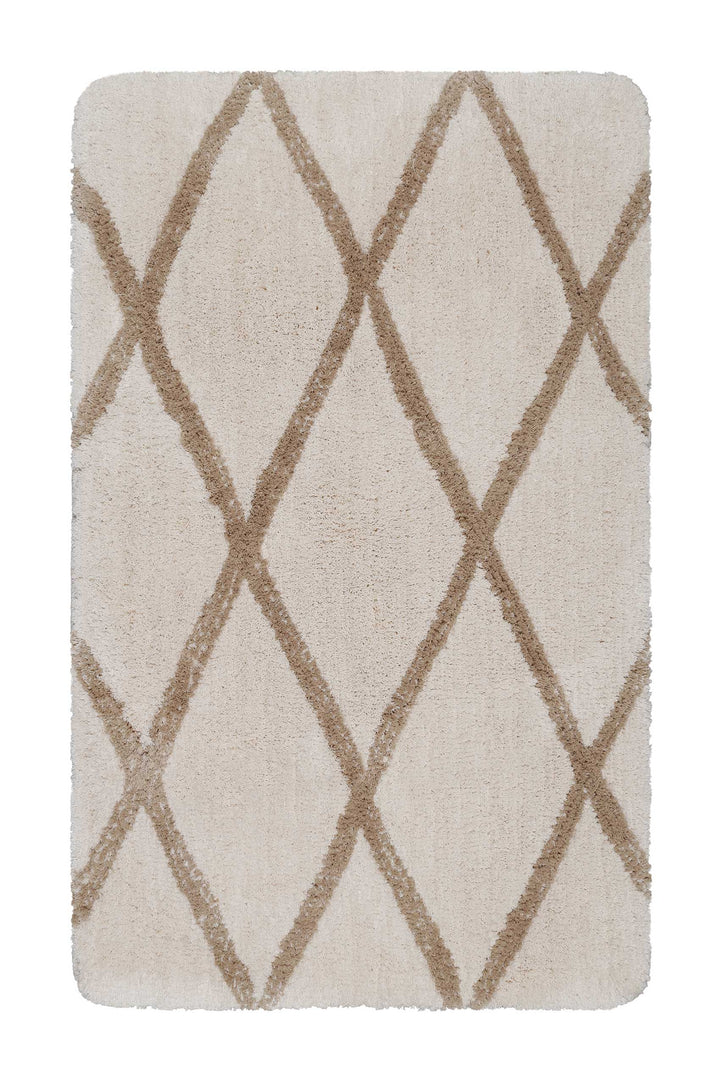 San Bosa Badteppich beige Kurzflor rechteckig