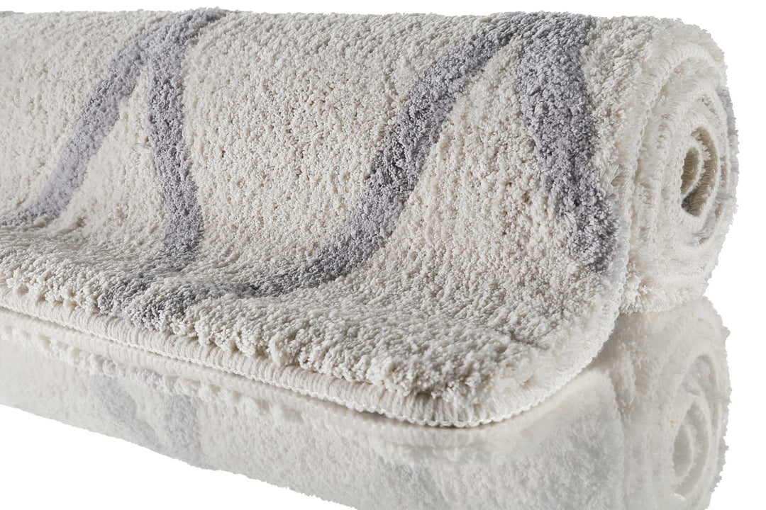 San Bosa Badteppich beige Kurzflor rechteckig