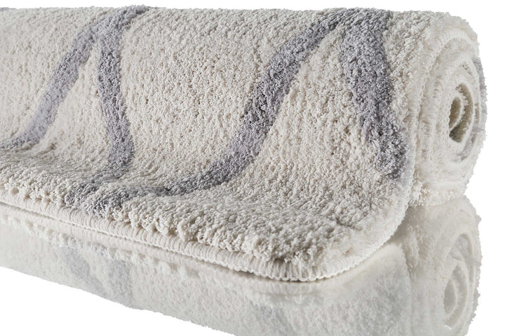 San Bosa Badteppich beige Kurzflor rechteckig