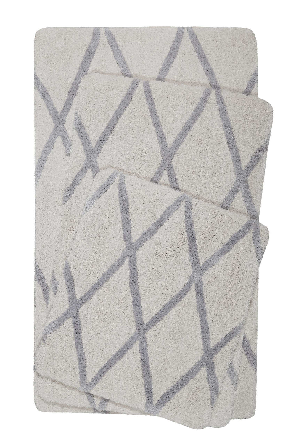 San Bosa Badteppich beige Kurzflor rechteckig
