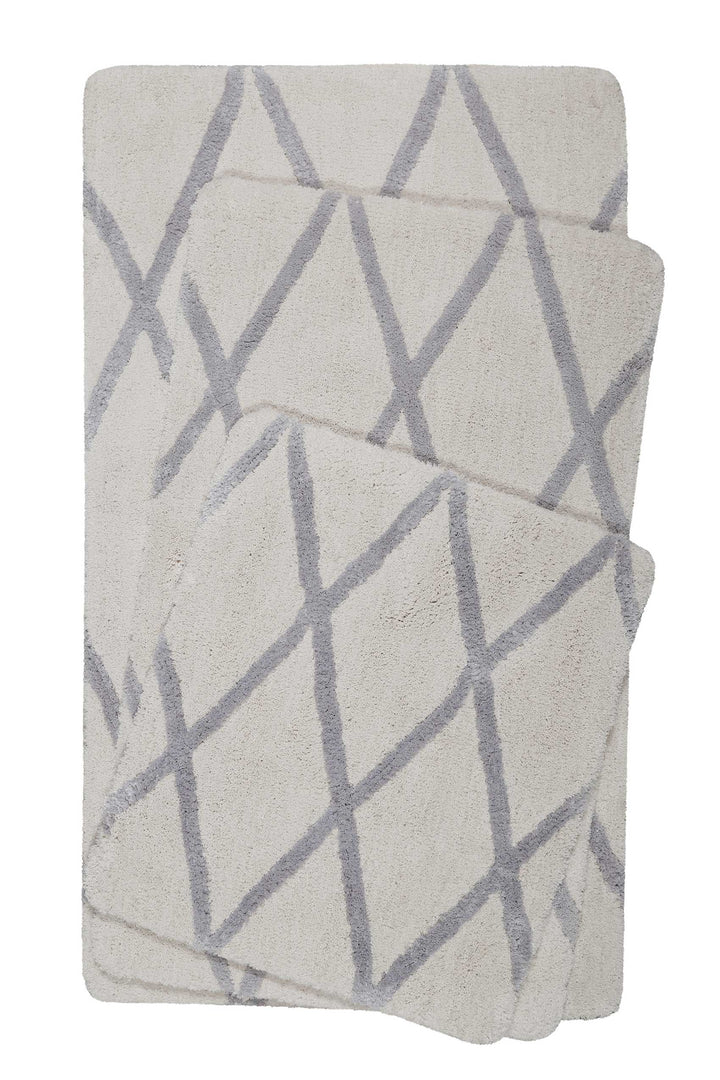San Bosa Badteppich beige Kurzflor rechteckig