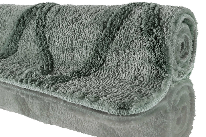 San Bosa Badteppich grün Kurzflor rechteckig