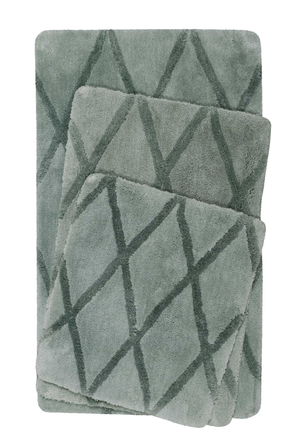 San Bosa Badteppich grün Kurzflor rechteckig