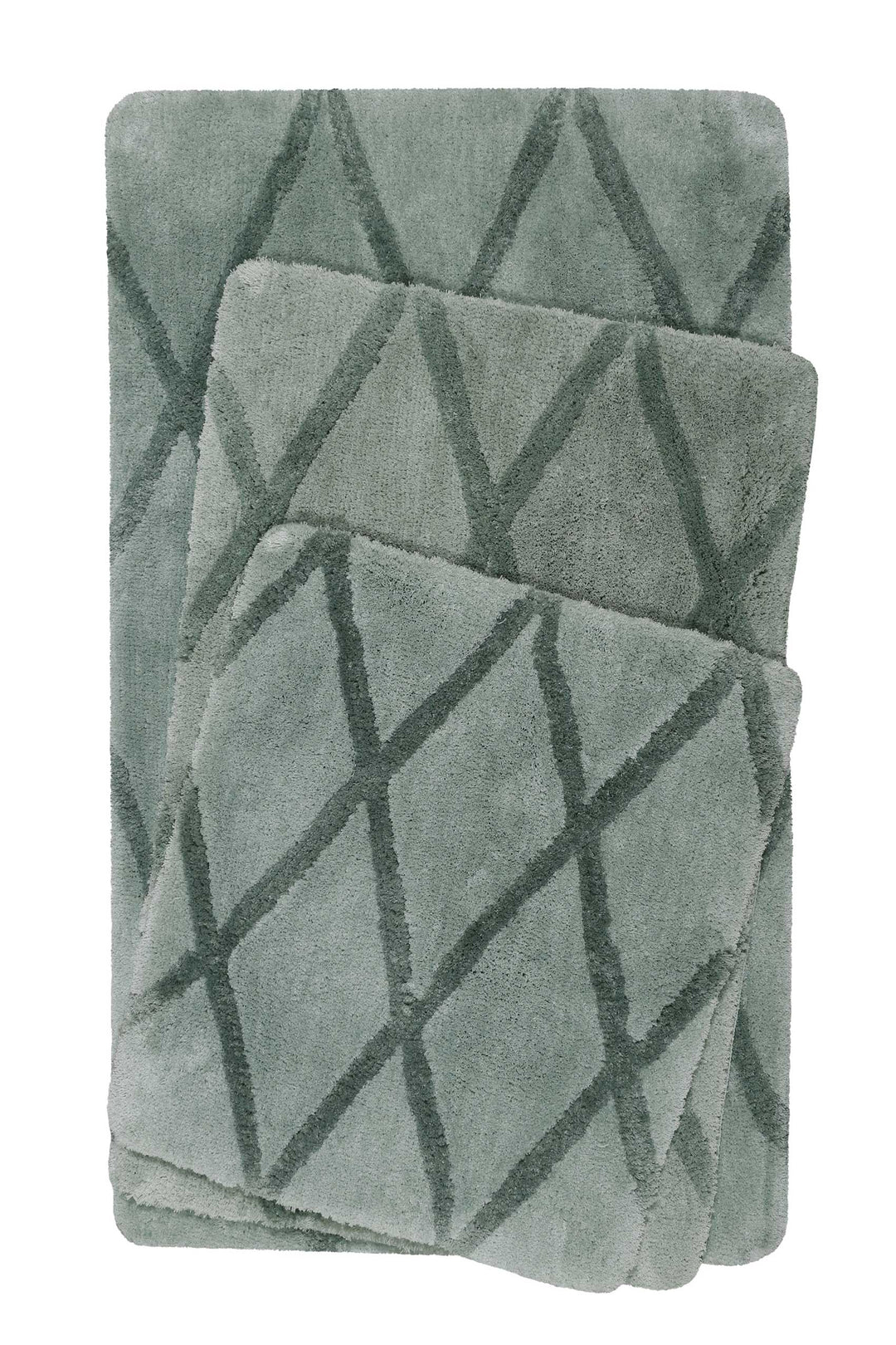 San Bosa Badteppich grün Kurzflor rechteckig