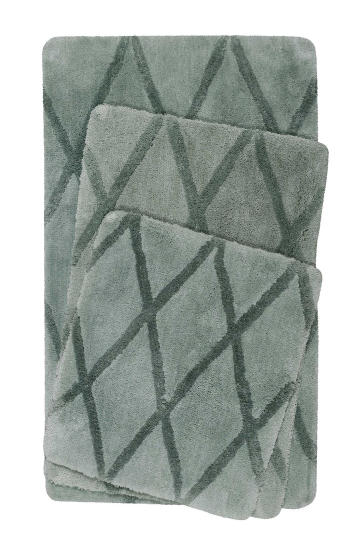 San Bosa Badteppich grün Kurzflor rechteckig