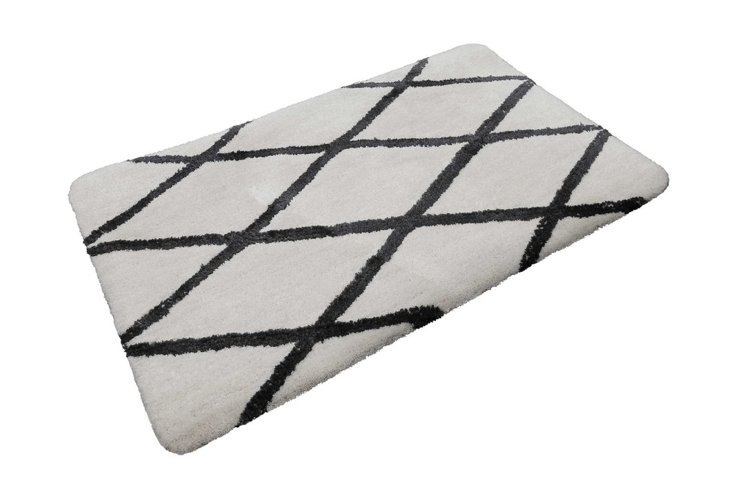 San Bosa Badteppich weiß Kurzflor rechteckig