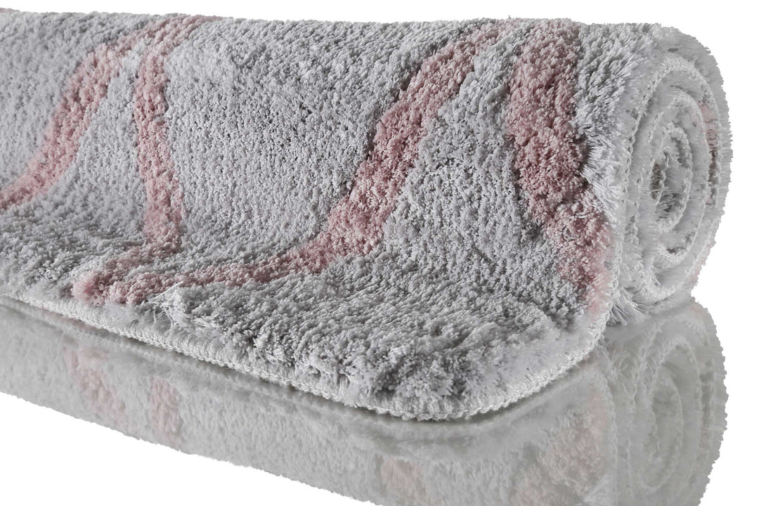 San Bosa Badteppich grau Kurzflor rechteckig