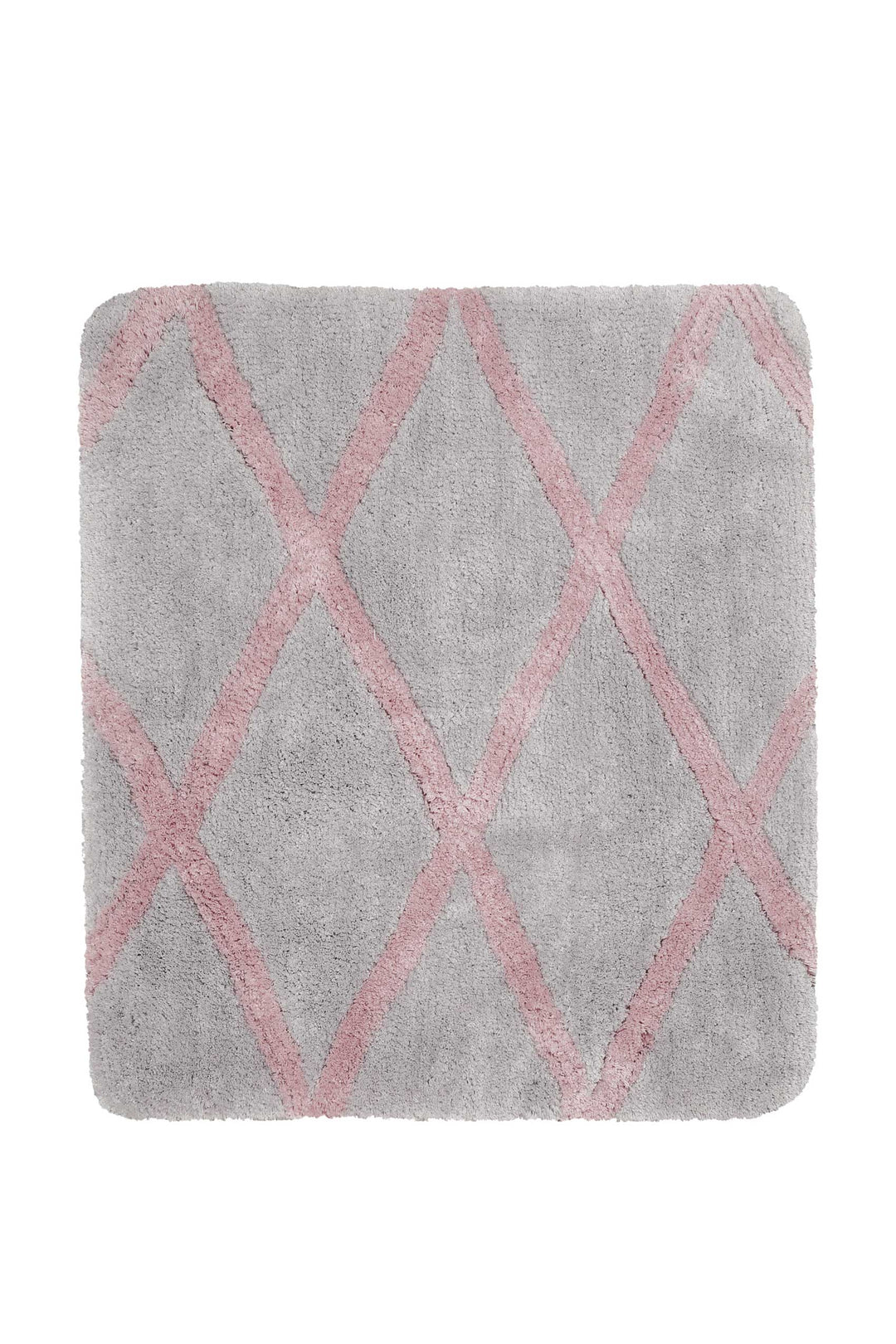 Badteppich Grau Rosa "San Bosa" Homie Living