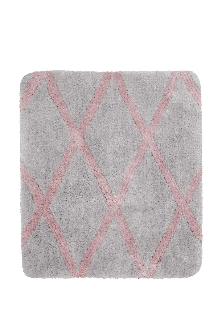 Badteppich Grau Rosa "San Bosa" Homie Living