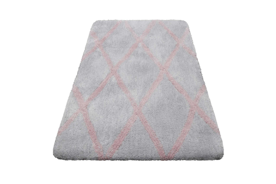 Badteppich Grau Rosa "San Bosa" Homie Living
