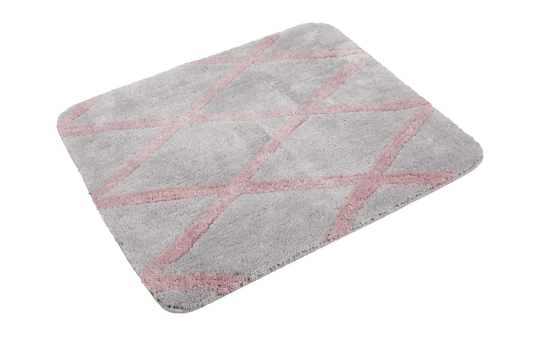 Badteppich Grau Rosa "San Bosa" Homie Living
