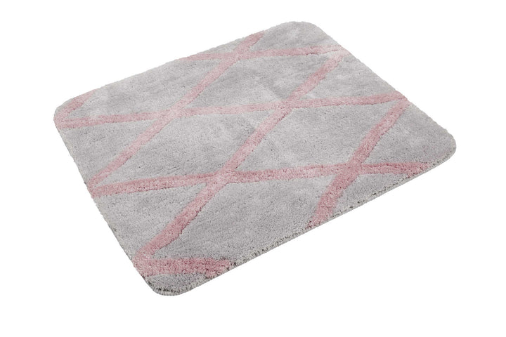 Badteppich Grau Rosa "San Bosa" Homie Living