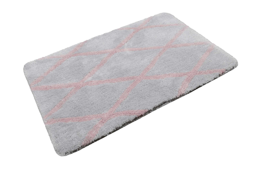 San Bosa Badteppich grau Kurzflor rechteckig