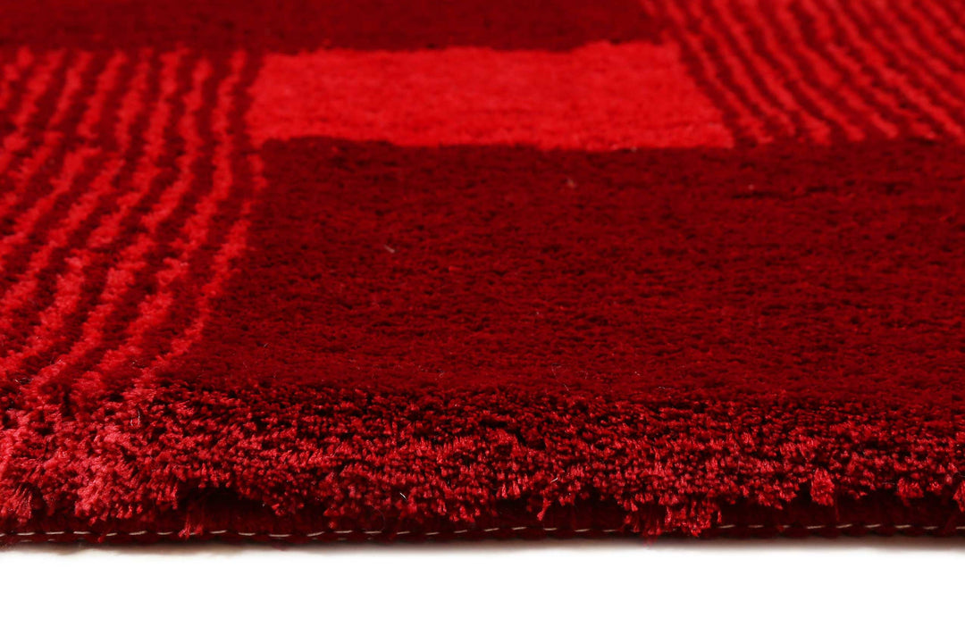 San Piero Badteppich rot Hochflor rechteckig