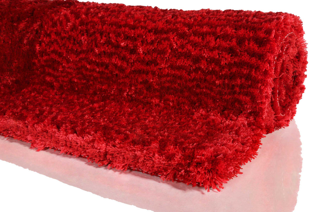 San Piero Badteppich rot Hochflor rechteckig