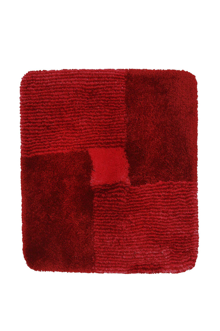 San Piero Badteppich rot Hochflor rechteckig