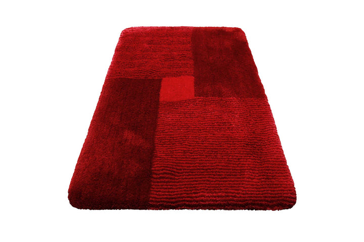 San Piero Badteppich rot Hochflor rechteckig