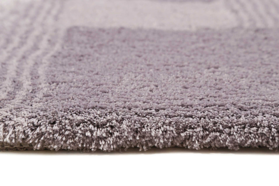 San Piero Badteppich grau Hochflor rechteckig