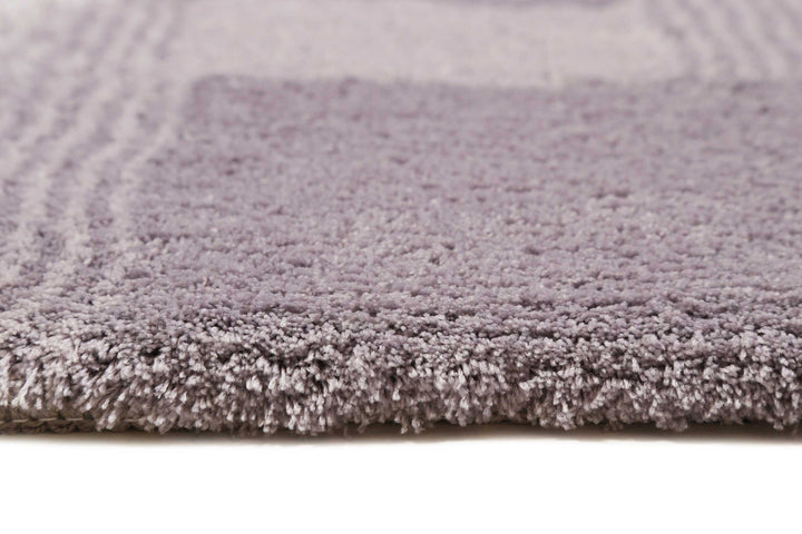 San Piero Badteppich grau Hochflor rechteckig