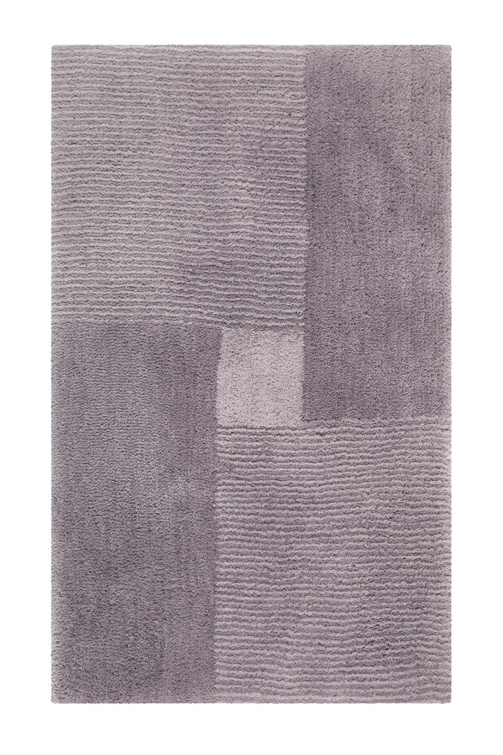 San Piero Badteppich grau Hochflor rechteckig