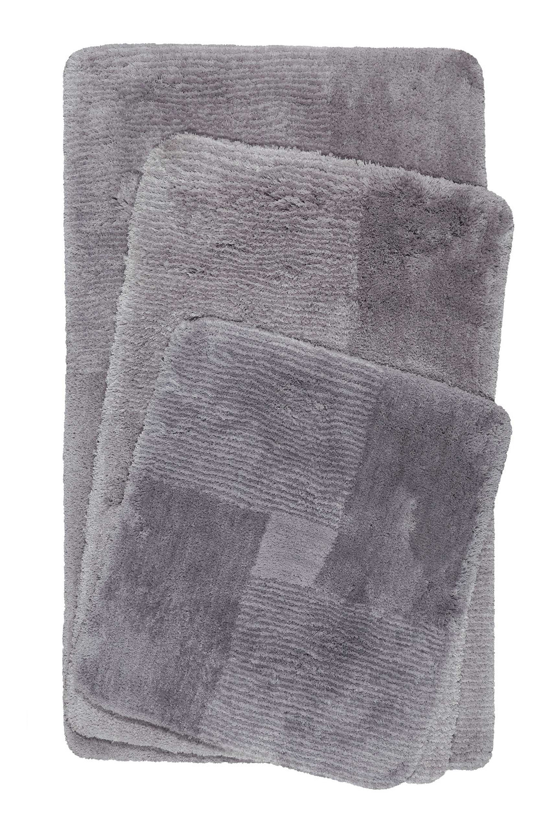 San Piero Badteppich grau Hochflor rechteckig