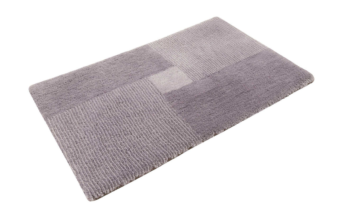 San Piero Badteppich grau Hochflor rechteckig