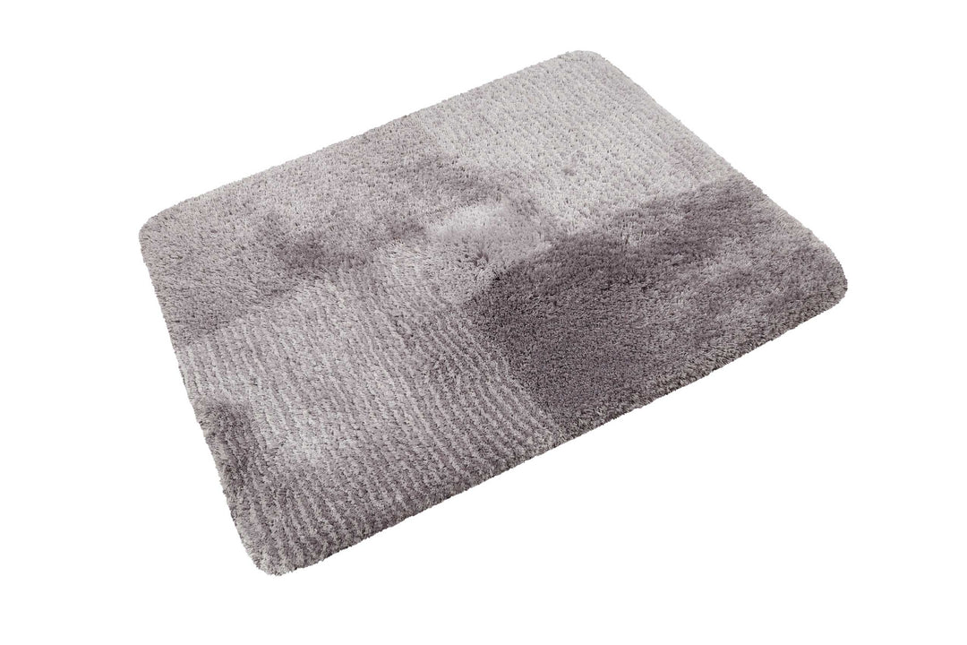 San Piero Badteppich grau Hochflor rechteckig