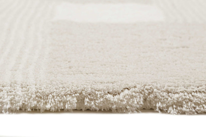 San Piero Badteppich beige Hochflor rechteckig