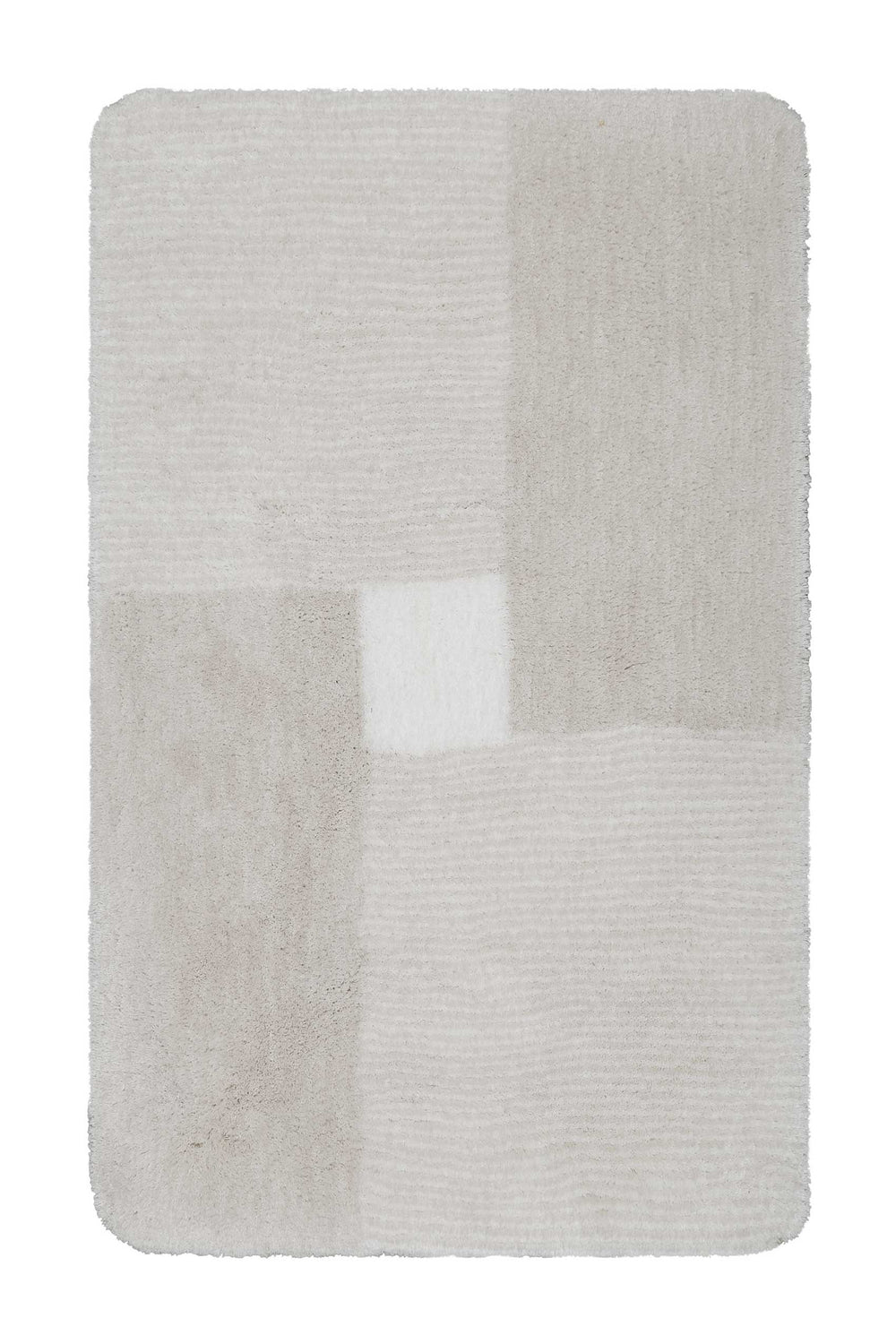 San Piero Badteppich beige Hochflor rechteckig