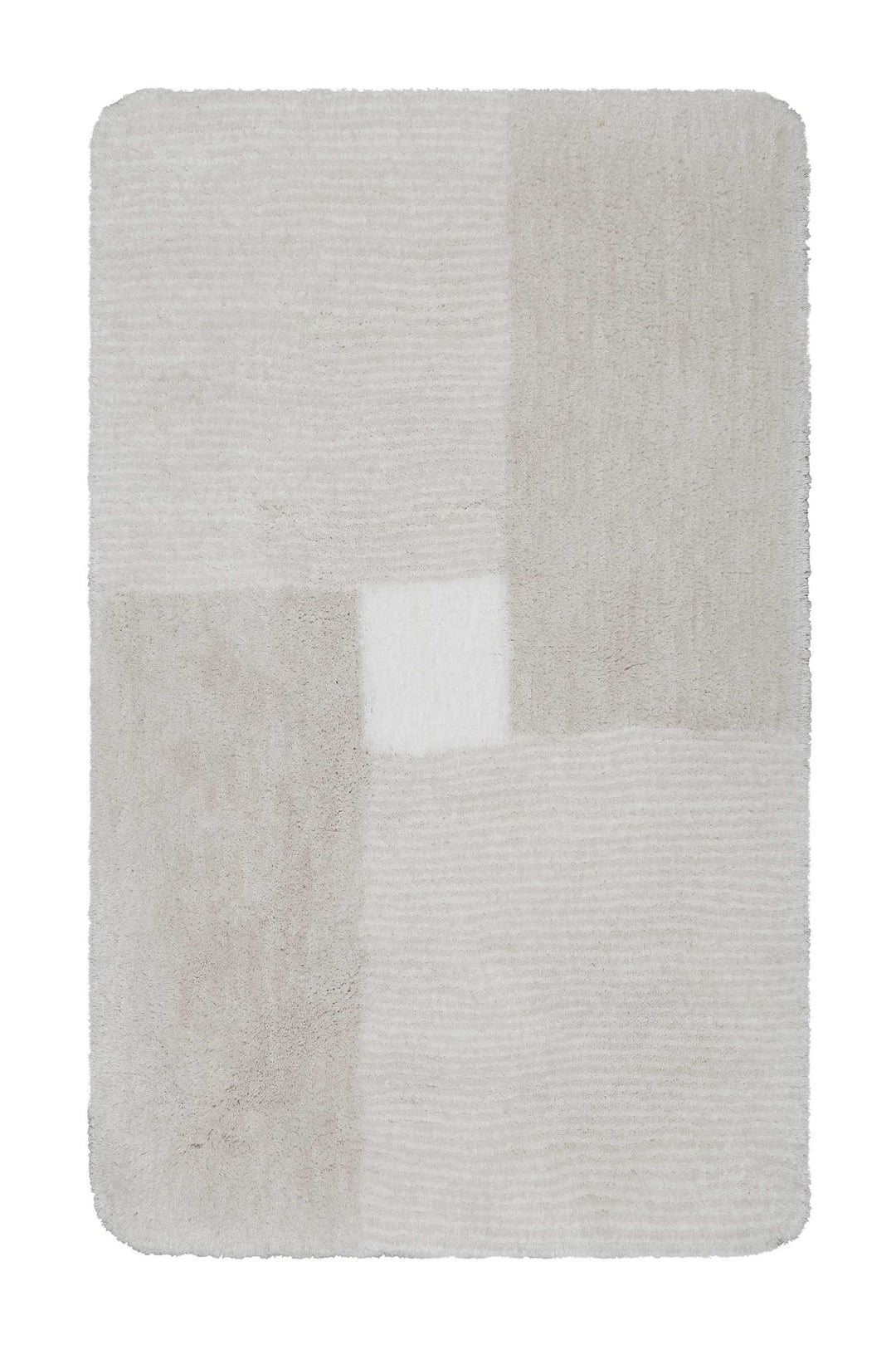 San Piero Badteppich beige Hochflor rechteckig