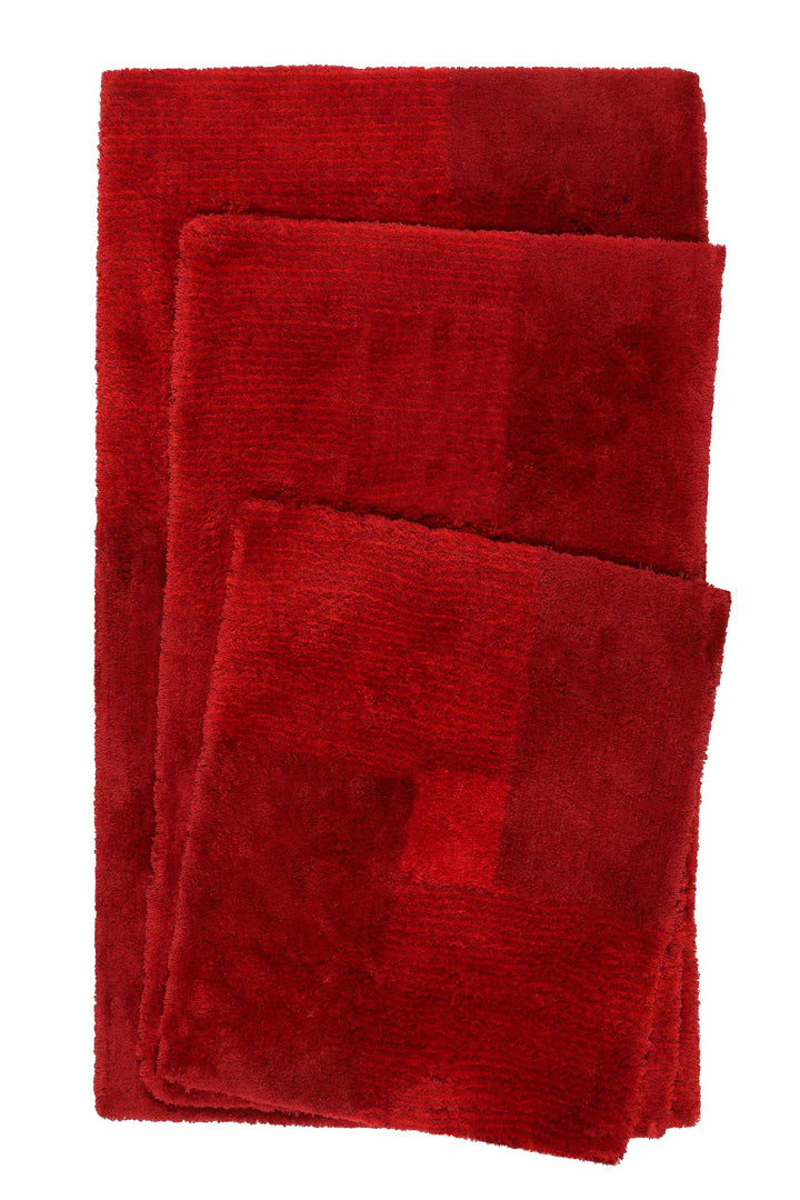 San Piero Badteppich rot Hochflor rechteckig