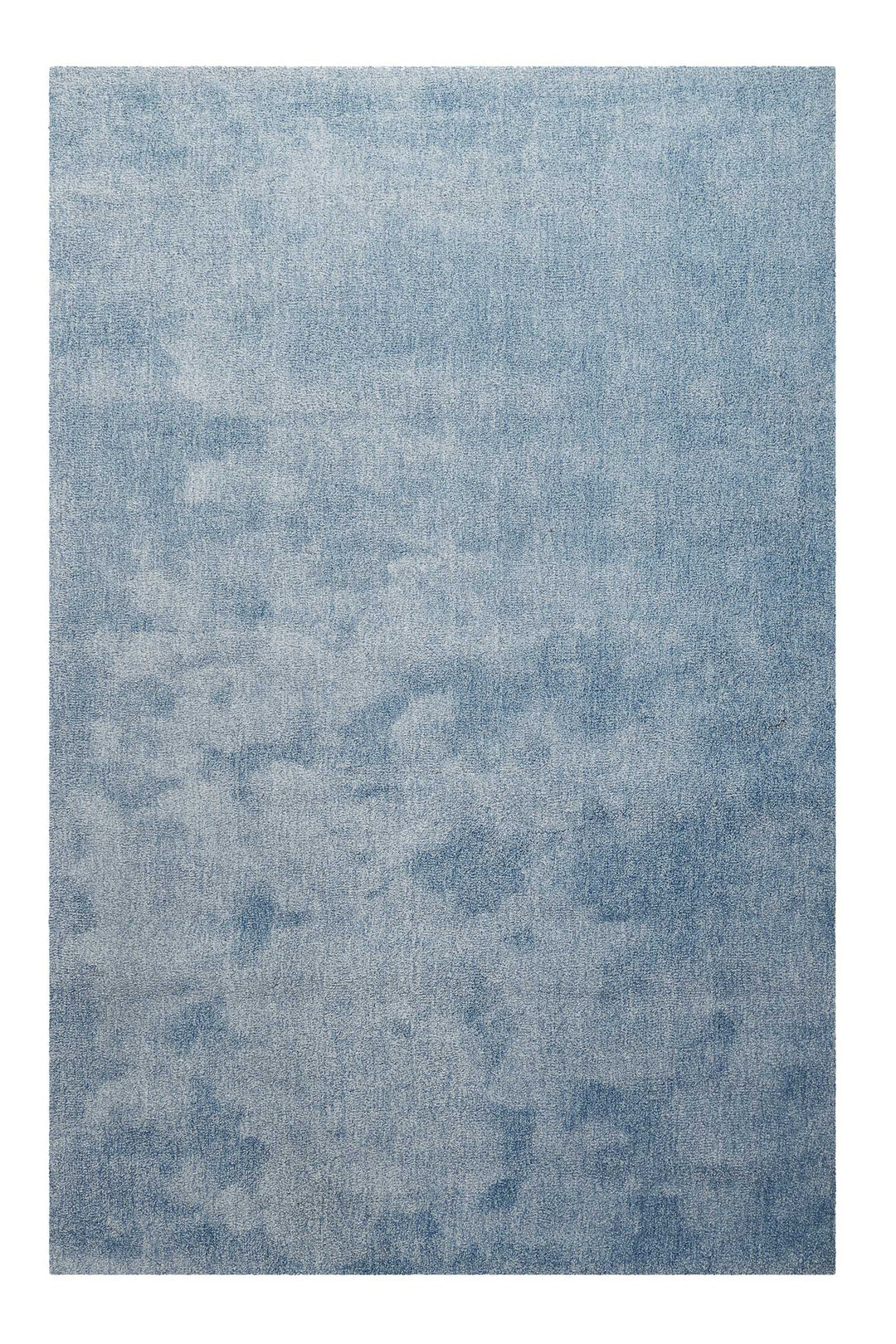 Sienna Teppich blau meliert Kurzflor rechteckig