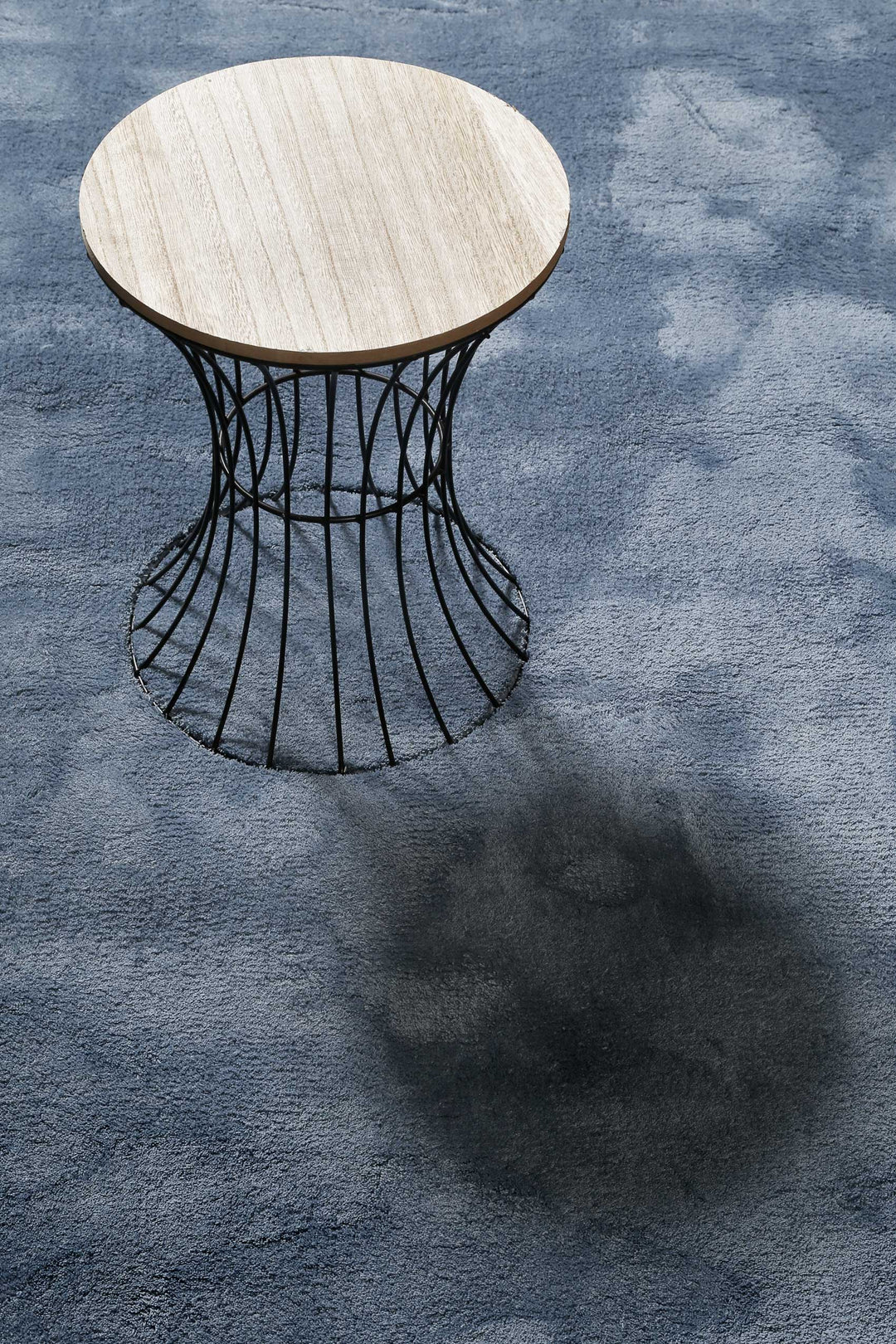 Sienna Teppich blau Kurzflor rechteckig