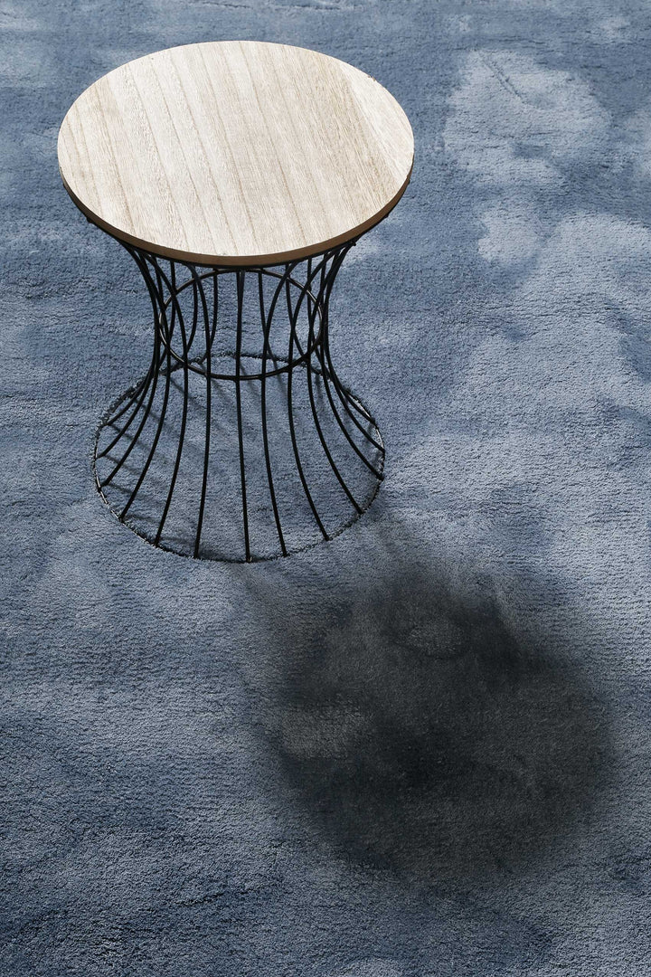 Sienna Teppich blau Kurzflor rechteckig