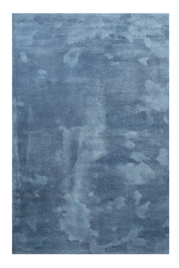 Sienna Teppich blau Kurzflor rechteckig