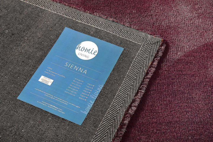 Sienna Teppich bordeaux Kurzflor rechteckig