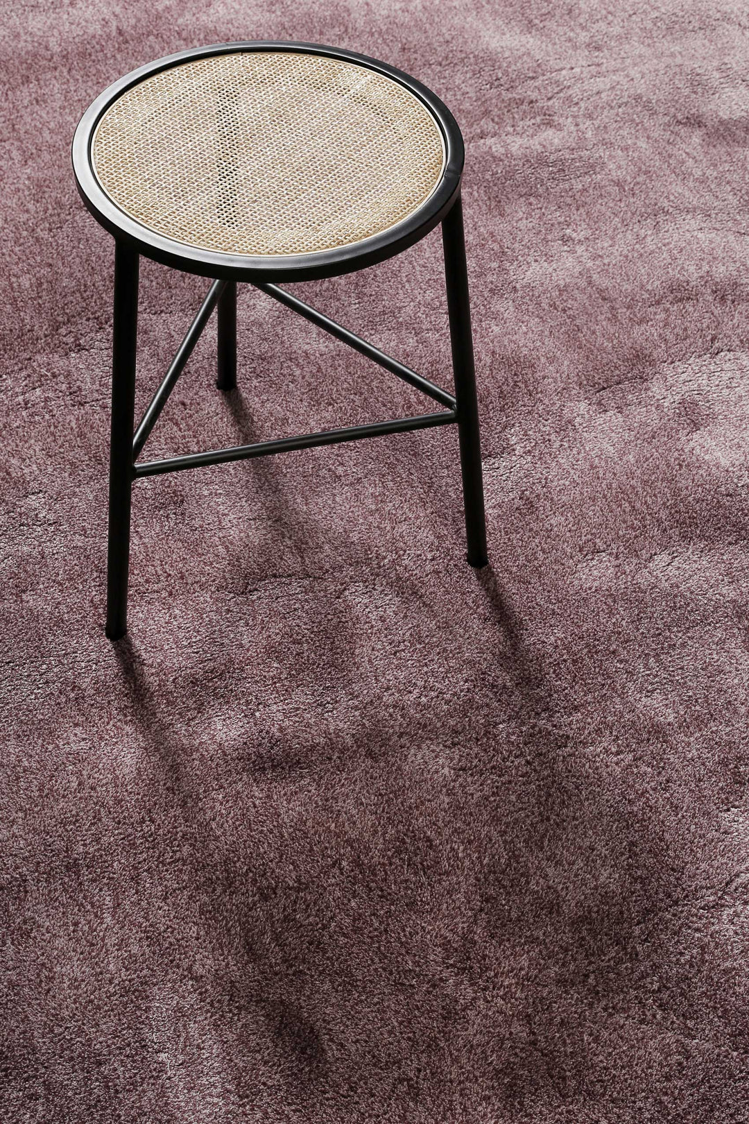 Sienna Teppich violett meliert Kurzflor rechteckig