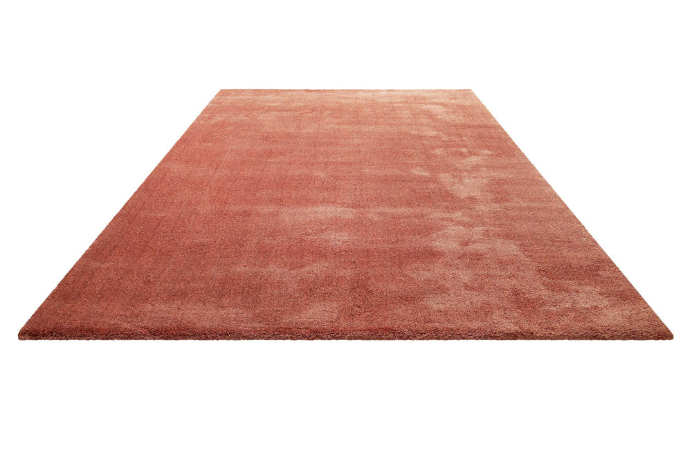 Sienna Teppich rotbraun Kurzflor rechteckig