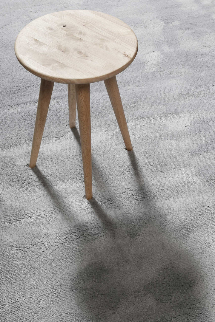 Sienna Teppich hellgrau blau Kurzflor rechteckig