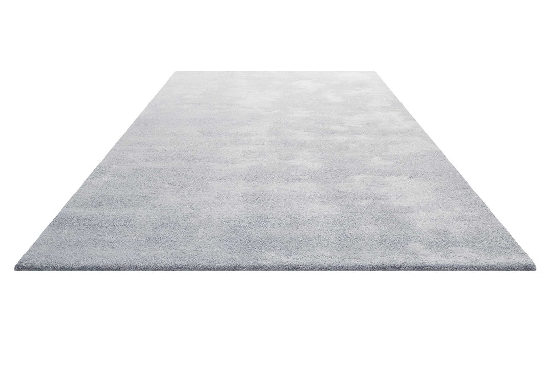 Sienna Teppich hellgrau blau Kurzflor rechteckig