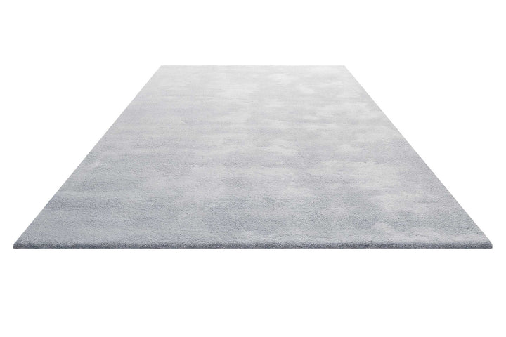 Sienna Teppich hellgrau blau Kurzflor rechteckig