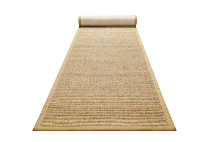 Tansania Teppich beige Kurzflor rechteckig