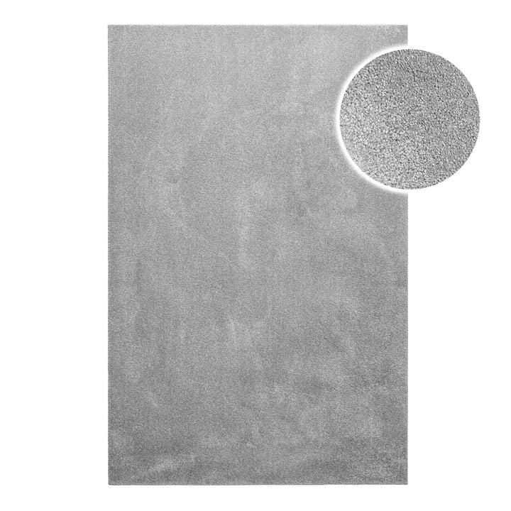 Teppich Grau Kurzflor weich & soft "Venice" Homie Living