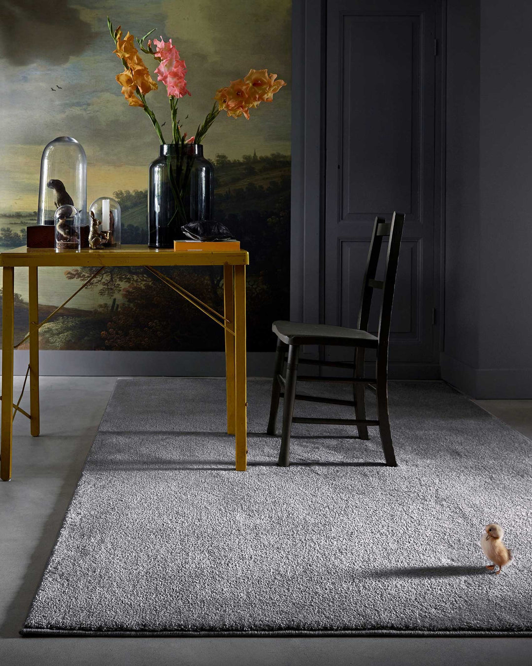 Teppich Grau Kurzflor weich & soft "Venice" Homie Living
