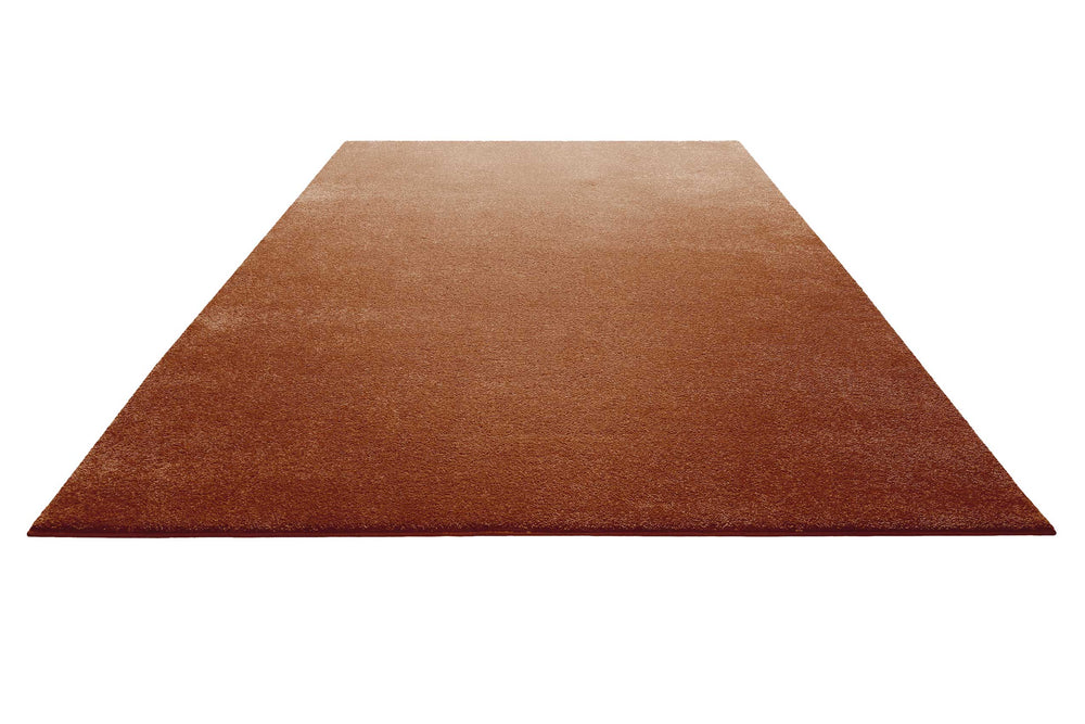 Venice Teppich rost braun Kurzflor rechteckig