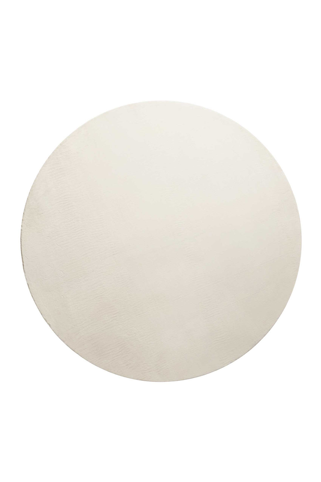 Villa Rosso Teppich creme beige Kurzflor rund